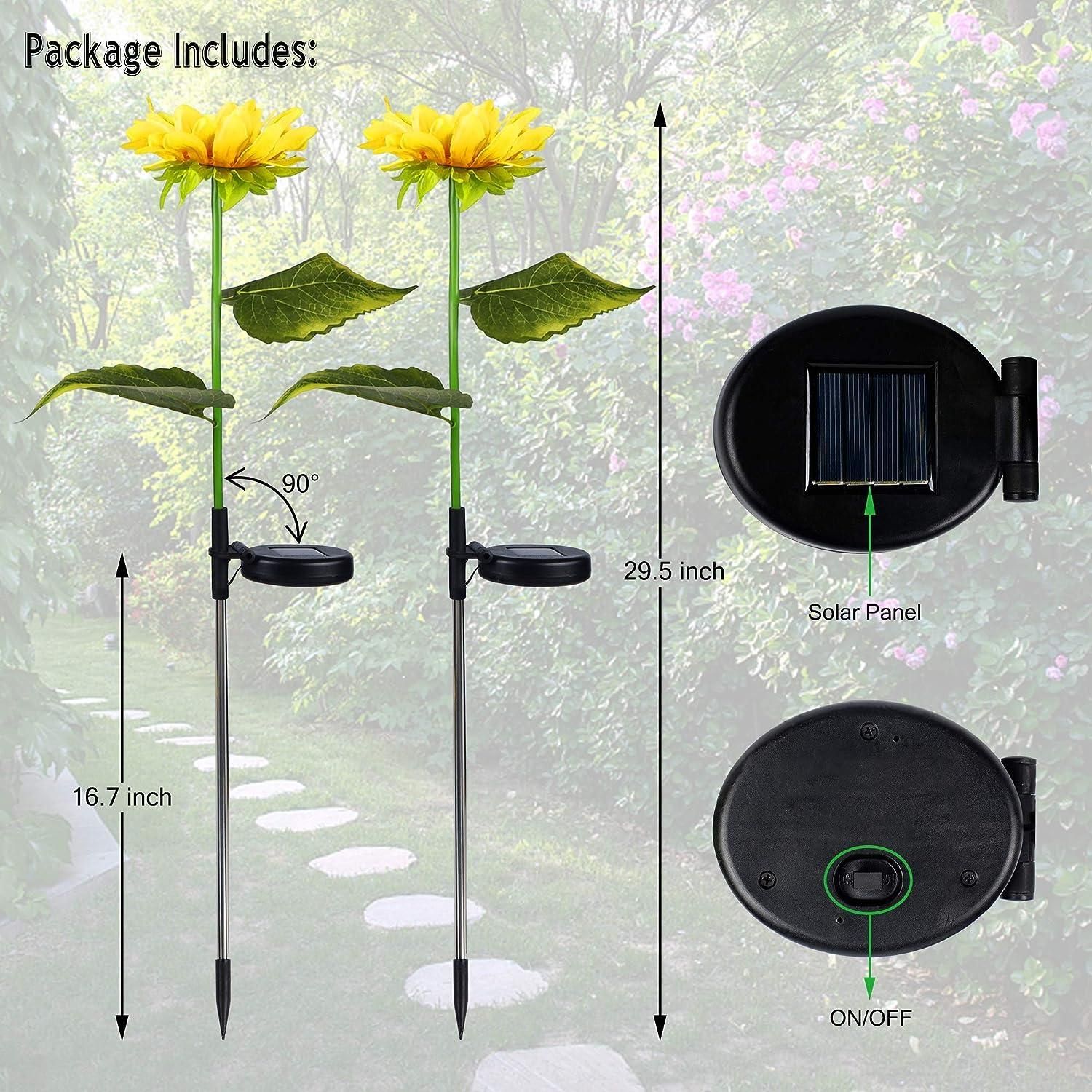 Sunflower Solar Powered Waterproof Light (Pack of 1)