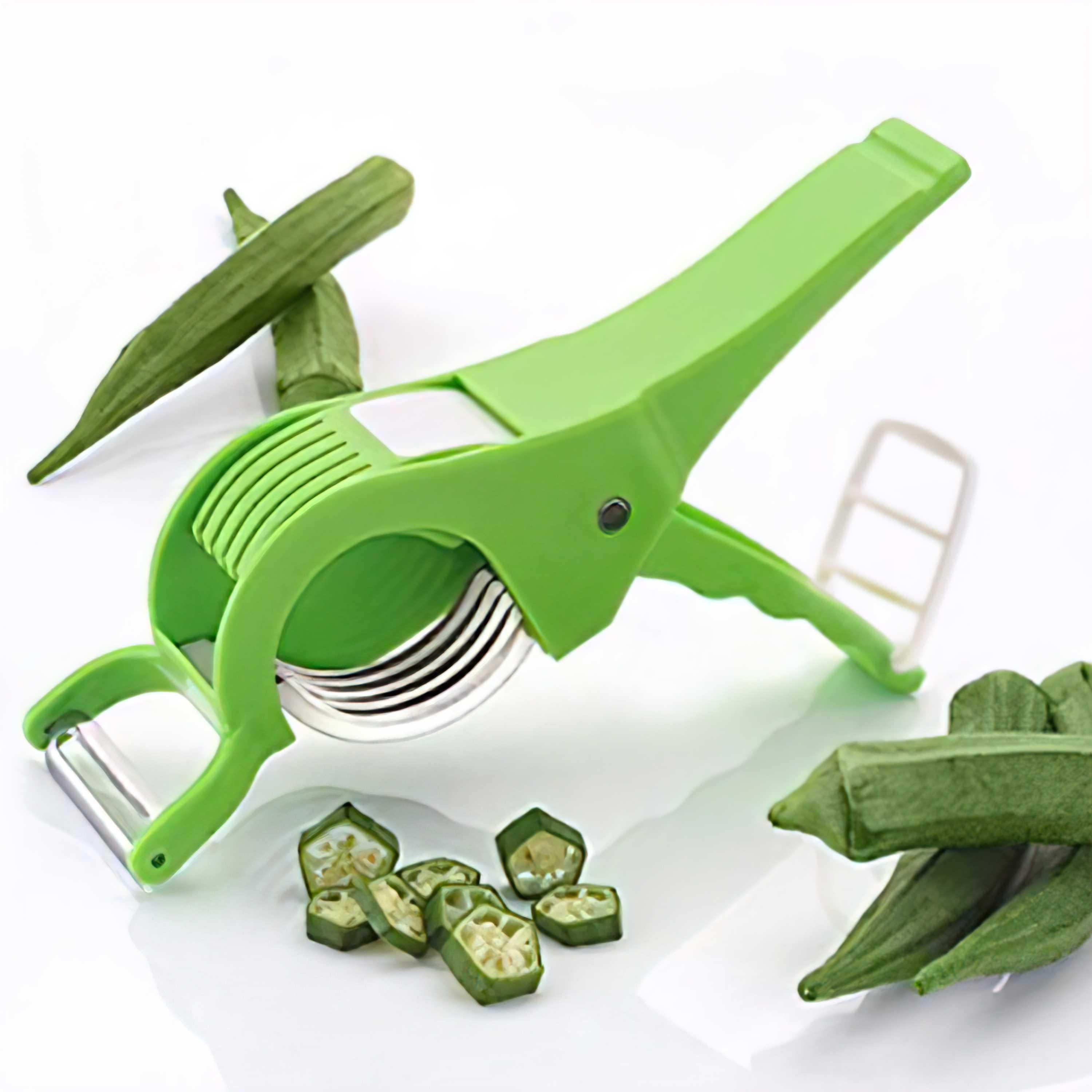 2-in-1 Vegetable Cutter with Peeler - Multicolor